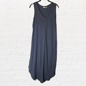 Gap midi maxi dress medium tall blue v neck